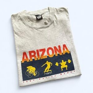 Vintage 1990s Arizona Police Games Graphic T-Shirt XXL